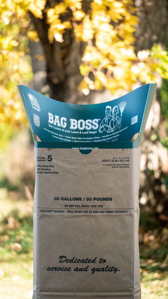 Bag Boss Lawn and Leaf bag system